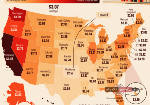 قیمت گاز در ایالت‌های مختلف ایالات متحده امریکا / علیرضا محمودی فرد